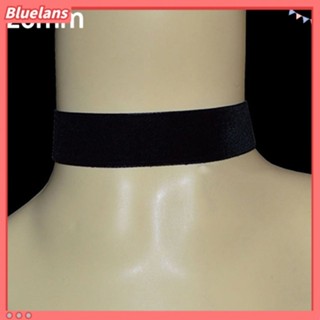 Bluelans สร้อยคอโชคเกอร์ กํามะหยี่ สีดํา สไตล์โกธิค เรโทร เรียบง่าย ของขวัญคริสต์มาส สําหรับผู้หญิง