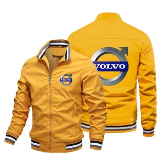 VOLVO LOGO baseball uniform car shop custom work clothes S60 S90 XC40 XC60 XC90 V40 V60 V90 outdoor driving stand collar large size long-sleeved sweater Aviator Jacket