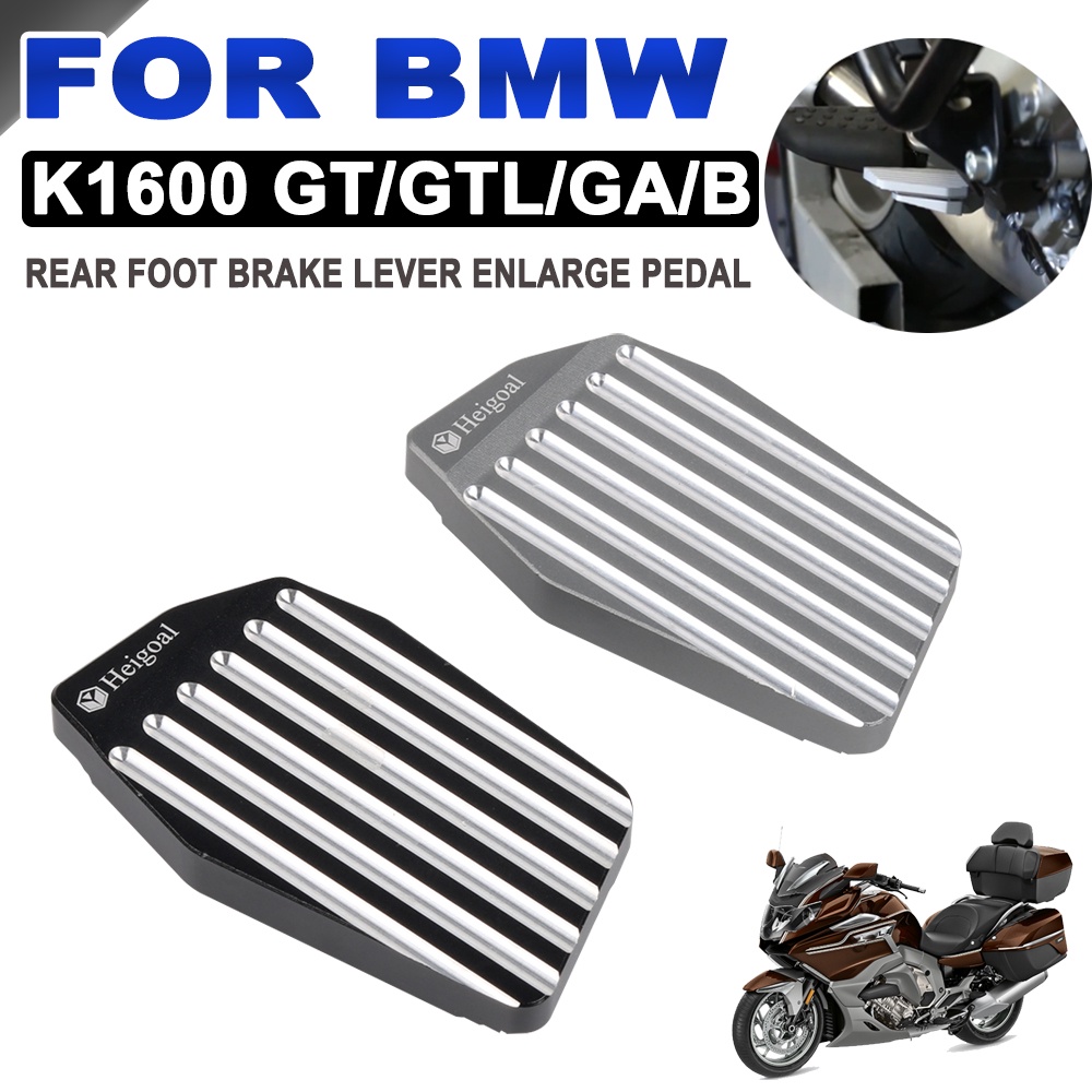 รถจักรยานยนต์ด้านหลังเท้าเบรค Peg Pad Extension ขยาย Extender สําหรับ BMW K1600GT K1600GTL K1600B K1