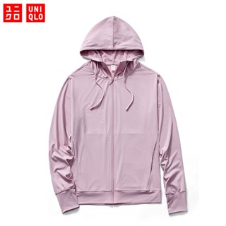 (พร้อมส่ง) Uniqlo เสื้อกันยูวี UPF50+ เสื้อกันแดด เสื้อแขนยาวมีหมวก เสื้อกันUV ระบายอากาศได้ดี เสื้อกันแดดผญ เสื้อกันแดดผช