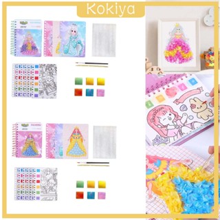 [Kokiya] สติกเกอร์ ลายเจ้าหญิงเปลี่ยนสีได้ สําหรับเด็กอายุ 3 ปีขึ้นไป