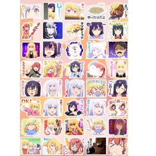 สติกเกอร์ ลายการ์ตูนอนิเมะ Gabriel DropOut Satanichia Raphiel น่ารัก สําหรับตกแต่ง Ipad โทรศัพท์มือถือ นักเรียน