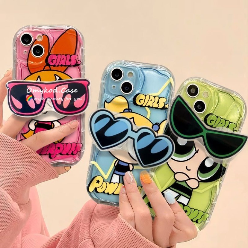 🌈Case+Holder 🏆OPPO Reno 7 6 5 Pro Reno 9 8 Pro OPPO A1 Pro 5G OPPP F11 F9 Cute cartoon Phone Case Soft Protection Back Cover