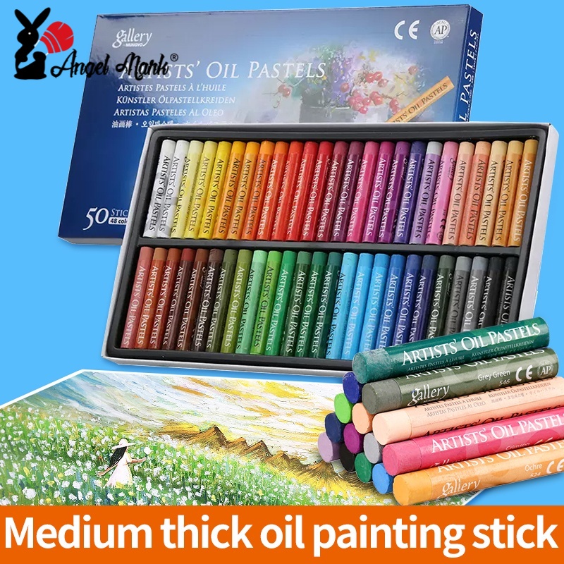 Mungyo 12/25/50 สี Soft Oil Pastel Professional ภาพวาด Art Crayon Artist Drawing Art Supplies