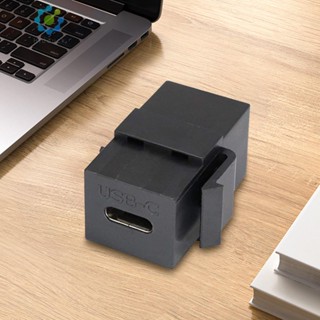 แจ็คคีย์สโตน USB 3.1 Type C รองรับการชาร์จซิงโครไนซ์ข้อมูล สําหรับแผงเต้าเสียบติดผนัง [Hidduck.th]