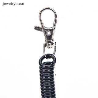 [jewelrybase] พวงกุญแจเชือกพลาสติก แบบยืดหยุ่น พับเก็บได้ 2 ชิ้น สําหรับเดินป่า ตั้งแคมป์