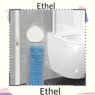 Ethel1 ที่วางแปรงขัดห้องน้ํา ด้ามจับถอดออกได้ ทนทาน พร้อมไส้เติม 32 ชิ้น