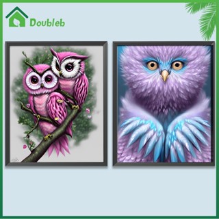 【Doub X ✮】ภาพวาดปักเพชร ทรงกลม ลายสัตว์ 5D DIY สําหรับตกแต่งบ้าน ✮