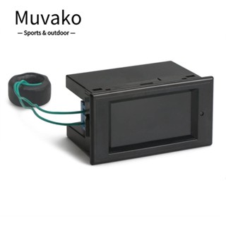 Muvako โวลต์มิเตอร์แอมมิเตอร์ AC พลาสติก ทองแดง ตรวจสอบพลังงานไฟฟ้า แบบพกพา 100A สีฟ้า สีดํา LCD แอคทีฟมิเตอร์ ช่างไฟฟ้า