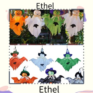 Ethel1 ตุ๊กตาฟิกเกอร์แม่มด ฟักทองผี หลากสี ทนทาน สําหรับแขวนตกแต่งงานปาร์ตี้