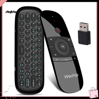 [Sy] W1 24G คีย์บอร์ดไร้สาย แอร์เมาส์ รีโมตคอนโทรล สําหรับ Android TV Box PC