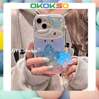 [OKOKSO] เคสโทรศัพท์มือถือนิ่ม กันกระแทก ลายการ์ตูนกระป๋องดาว สําหรับ OPPO Reno9 Reno8 Reno7pro reno6 7z 5 R17 A53 A9 2020 F11 A31 A78 A77