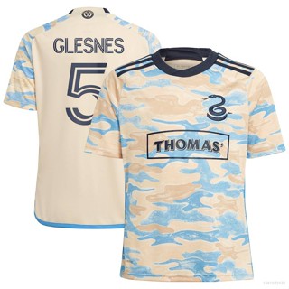 Ani 2023 เสื้อยืดแขนสั้น พิมพ์ลายฟุตบอล Jakob Glesnes Philadelphia Union Jersey พลัสไซซ์