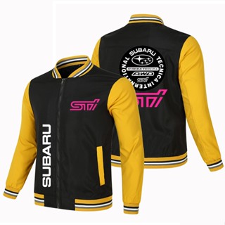 SUBARU STI LOGO baseball uniform OUTBACK FORESTER XV BRZ LEGACY impreza CROSSTREK car outdoor driving color matching thin sports windproof jacket