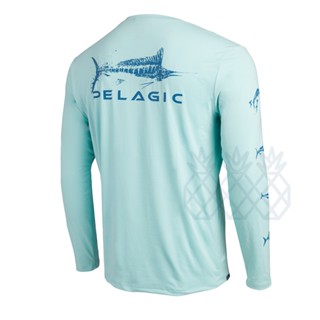 Pelagic เสื้อเชิ้ตแขนยาว ป้องกันรังสียูวี 50 ชิ้น สําหรับผู้ชาย