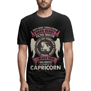 เสื้อยืด พิมพ์ลาย I Never Said I Was Perfect I Am A Capricorn พลัสไซซ์ ของขวัญวันเกิด แฟชั่นสร้างสรรค์ สําหรับผู้ชาย