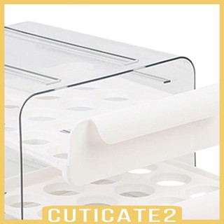 [Cuticate2] กล่องเก็บไข่ ความจุขนาดใหญ่ พร้อมที่จับ สําหรับตู้เย็น