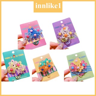 Innlike1 ที่คาดผม ลายดอกไม้น่ารัก สีแคนดี้ สําหรับเด็กผู้หญิง 2 ชิ้น