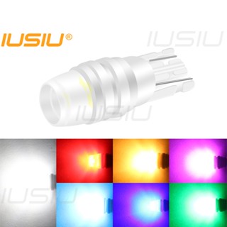 Iusiu หลอดไฟเลี้ยวเซรามิค LED T10 3SMD 2835 168 501 194 W5W 12V สําหรับติดป้ายทะเบียนรถยนต์ รถจักรยานยนต์