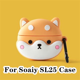 【จัดส่งรวดเร็ว】เคสหูฟัง แบบนิ่ม ลายการ์ตูน สําหรับ Soaiy SL25 SL25