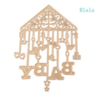 Blala แผ่นแม่แบบโลหะ ตัดลาย BABY สําหรับตกแต่งสมุด อัลบั้ม กระดาษ การ์ด หัตถกรรม DIY