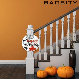 [Baosity] ป้ายไม้ ลายฮาโลวีน ขนาด 11.4 นิ้ว สําหรับแขวนตกแต่งบ้าน หน้าต่าง บ้านฟาร์ม ในร่ม