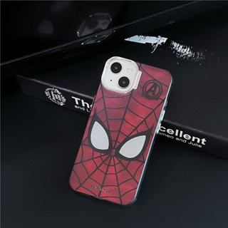 เคสโทรศัพท์มือถือแบบแข็ง สองชั้น ลาย Marvel Spider-man สําหรับ iPhone 11 12 13 14 pro max