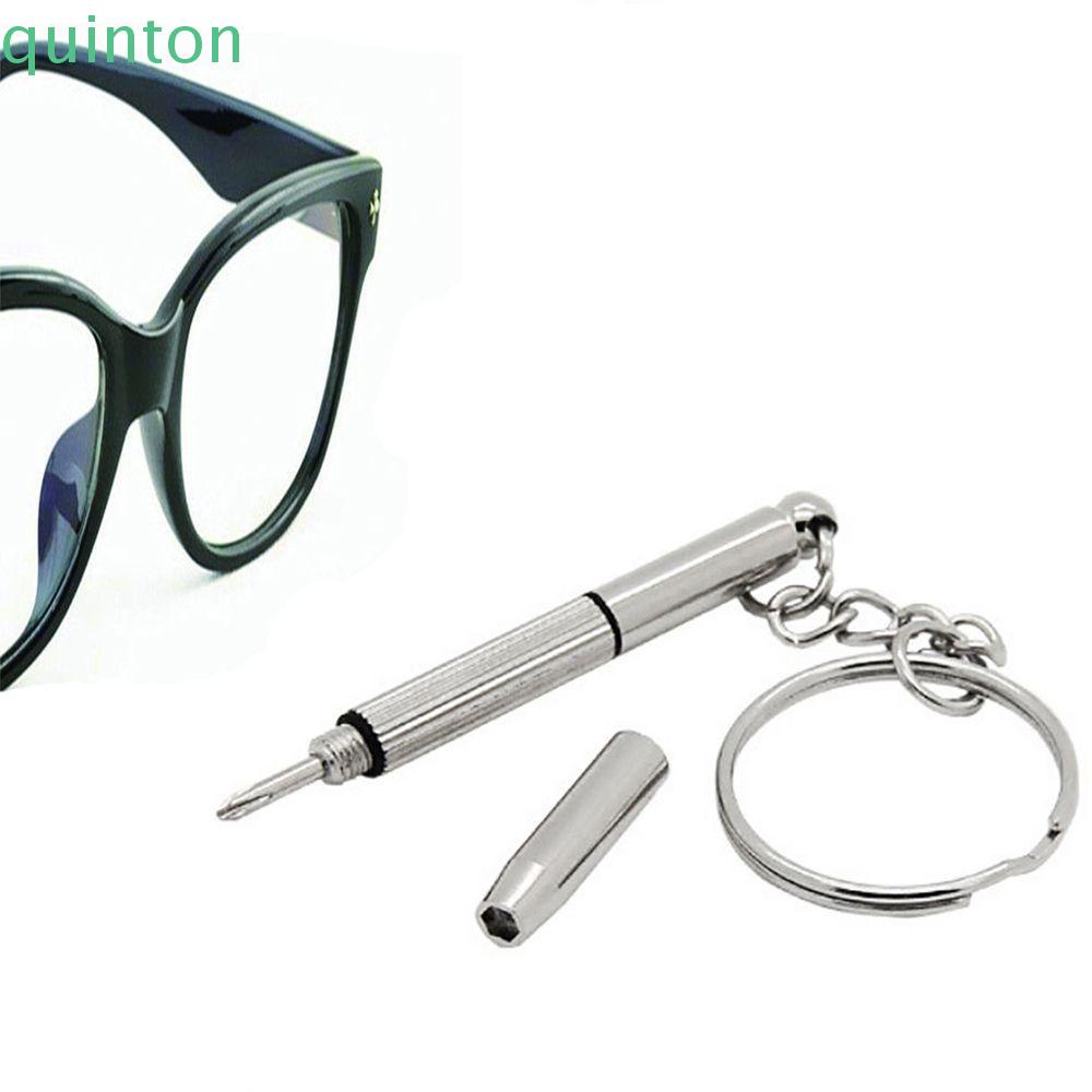 Eyewear Cases & Accessories 8 บาท Quinton พวงกุญแจไขควง ใช้งานง่าย สําหรับซ่อมแซมแว่นตากันแดด โทรศัพท์มือถือ Fashion Accessories