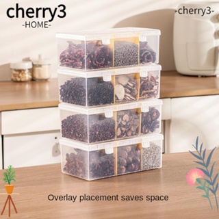 Cherry3 กล่องเก็บเครื่องเทศ เกลือ พริกไทย น้ําตาล พร้อมฝาปิด