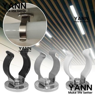 Yann1 คลิปหนีบหลอดไฟ สเตนเลส T8 ทนทาน สีดํา สีขาว สําหรับบ้าน