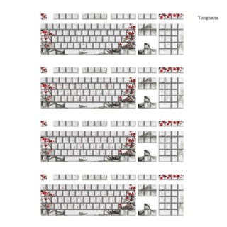 【CH*】ปุ่มกดคีย์บอร์ด ภาษาอังกฤษ ภาษารัสเซีย 108 คีย์ OEM PBT สําหรับคีย์บอร์ด Mechanical Keyboar