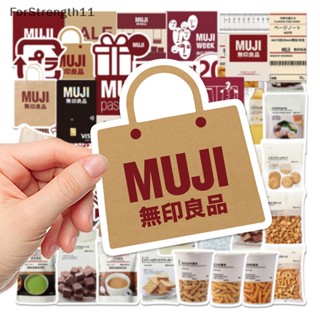 Fo สติกเกอร์ฉลาก MUJIs สไตล์ญี่ปุ่น สําหรับติดกระเป๋าเดินทาง 58 ชิ้น