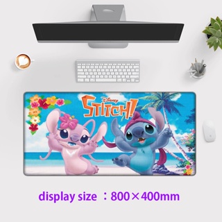 แผ่นรองเมาส์ คีย์บอร์ด พิมพ์ลาย Disney Stitch XL ขนาดใหญ่ สําหรับเล่นเกมคอมพิวเตอร์