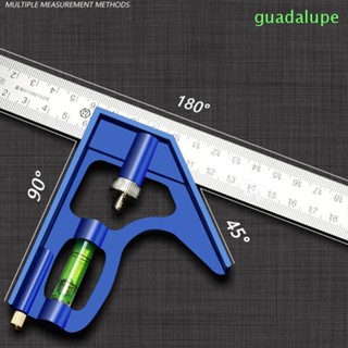 Guadalupe ไม้บรรทัดเลเซอร์ สเตนเลส ทรงสี่เหลี่ยม 300 มม. วัดมุม 3 องศา