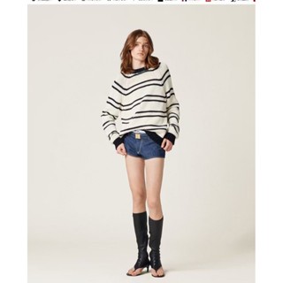 **do** เสื้อถักไหมพรม MiuMiu Cotton and cashmere sweater ด้านหลังถักยี่ห้อให้เห็น สินค้าใหม่ ของแท้