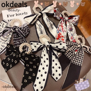 Okdeals ผ้าโพกศีรษะ ผ้าพันคอ พิมพ์ลายดอกไม้ แฟชั่น