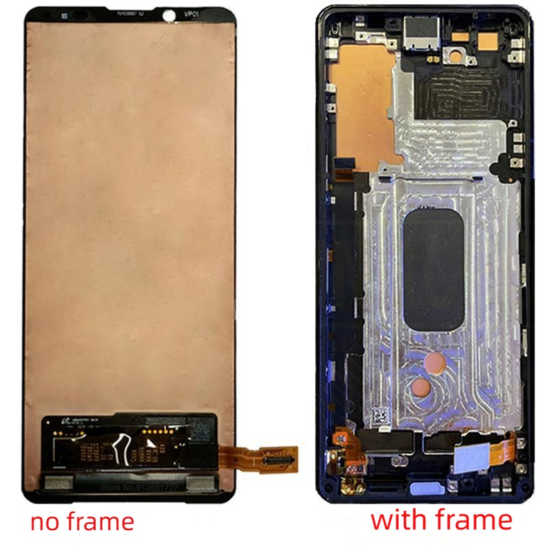 หน้าจอสัมผัส LCD ดิจิไทเซอร์ 6.1 นิ้ว พร้อมกรอบ สําหรับ SONY Xperia 5 II XQ-AS72 SONY Xperia 5 II SO-52A XQ-AS52