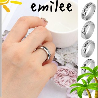 EMILEE เครื่องประดับ ไทเทเนียม ลายไอดอล สไตล์เกาหลี สําหรับผู้หญิง