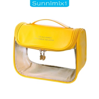 [Sunnimix1] กระเป๋าเครื่องสําอาง แบบใส สําหรับเดินทาง