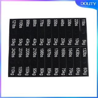 [dolity] สติกเกอร์ตัวเลข 11 ปอนด์ ถึง 242 ปอนด์ มีกาวในตัว สําหรับเครื่องออกกําลังกาย