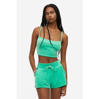 H&amp;M  Woman Velour crop top 1144186_1