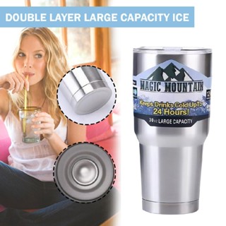 Summer Car Cup 304 Stainless Steel Thermos Flask Portable Water Cup Coffee Cup