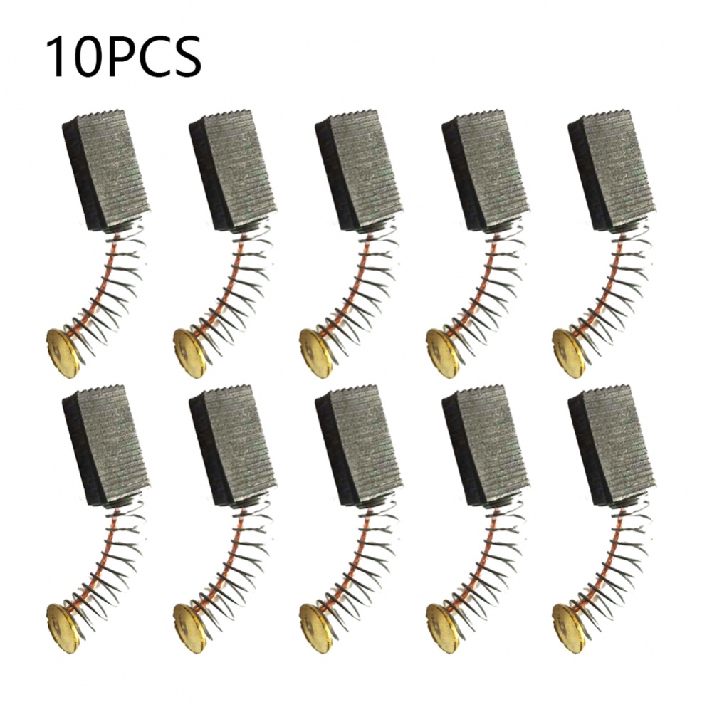 แปรงคาร์บอน 10 * 10 ชิ้นไฟฟ้าโลหะสีดําพร้อมทอง 15 มิลลิเมตร x 10 มิลลิเมตร x 6 มิลลิเมตร