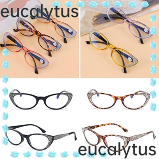 Eucalytus1 แว่นตาอ่านหนังสือ ป้องกันแสงสีฟ้า ใส่สบาย สไตล์วินเทจ