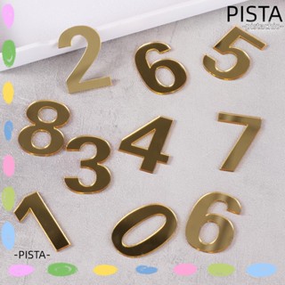 Pista สติกเกอร์ตัวเลข มีกาวในตัว สําหรับติดประตู ลิ้นชัก บ้าน โรงแรม 1 ชิ้น