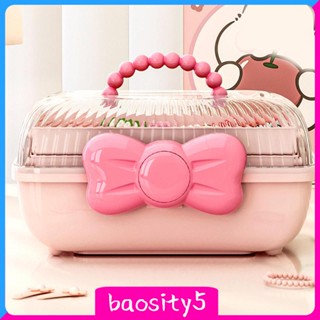 [Baosity5] กล่องเก็บเครื่องประดับผม พร้อมตัวแบ่ง สําหรับกิ๊บติดผม ปิ่นปักผม