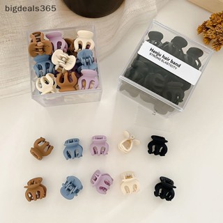 [bigdeals365] กิ๊บติดผมหน้าม้า อะคริลิคถัก ลายดอกไม้ ขนาดเล็ก สีดํา สไตล์เจ้าหญิง 6 ชิ้น