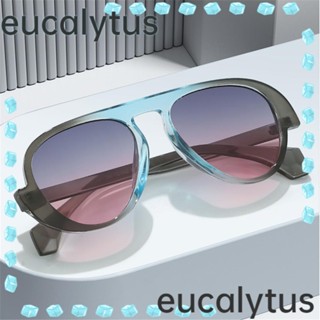 Eucalytus1 แว่นตากันแดด ไล่โทนสี คลาสสิก เหมาะกับการเดินทาง สําหรับผู้ชาย ผู้หญิง