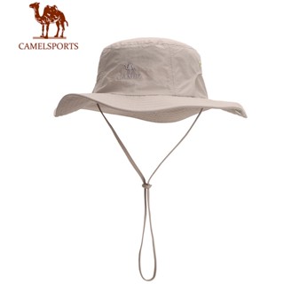 CAMEL SPORTS หมวกชาวประมง ขนาดใหญ่ เส้นรอบวง กลางแจ้ง หมวกเดินป่า ตั้งแคมป์ กันแดด หญิง ฤดูร้อน ริมทะเล ม่านบังแดด