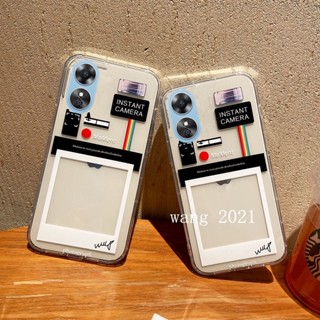 พร้อมส่ง ใหม่ เคสโทรศัพท์มือถือนิ่ม แบบใส กันตก กรอบรูป สร้างสรรค์ สําหรับ OPPO A38 4G 2023 A38 4G